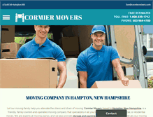 Tablet Screenshot of cormiermovers.com